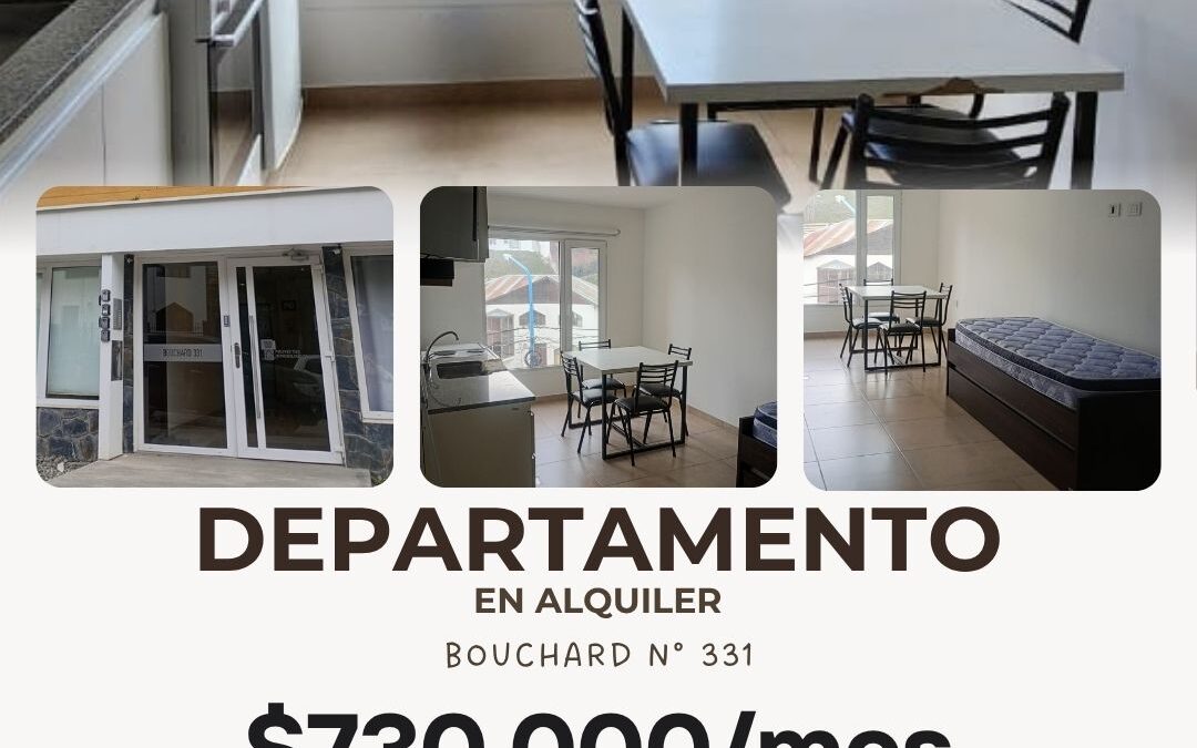 Monoambiente amoblado en alquiler | Bouchard 331
