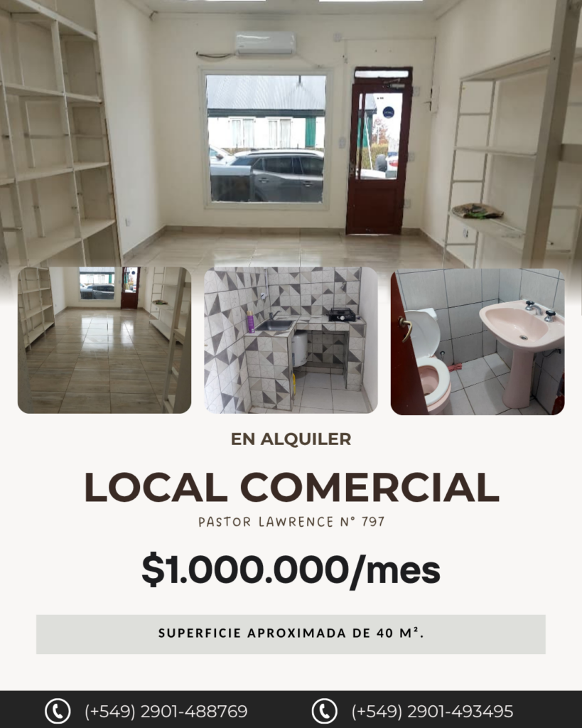 Local comercial en alquiler en Pastor Lawrence, Ushuaia