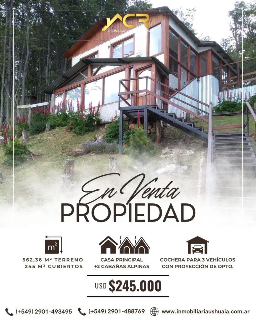 Casa + 2 cabañas en venta · B° Kaikén