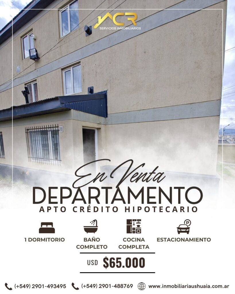 Departamento 2 ambientes en Barrio Pipo.